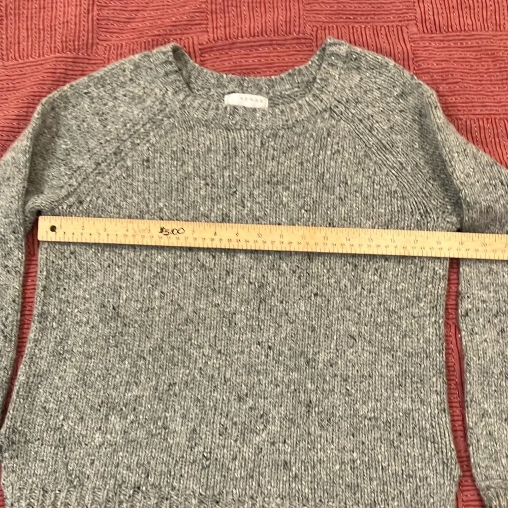 Kenar wool blend heather Gray Crew Neck Sweater - Picture 4 of 15
